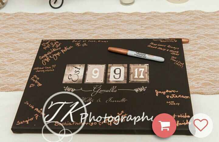 Canvas guest books?