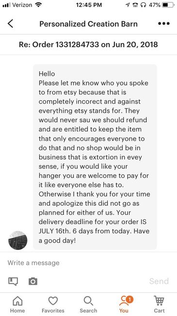 Wedding hanger- Buyer Beware! - 1