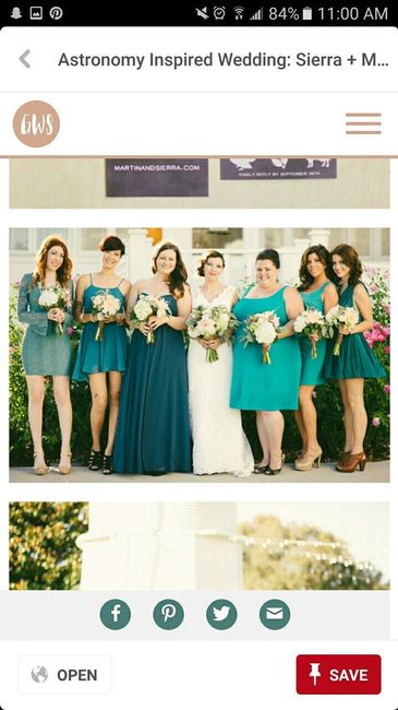 Let's see those mismatched dresses!