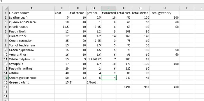 Flowers from Costco 1