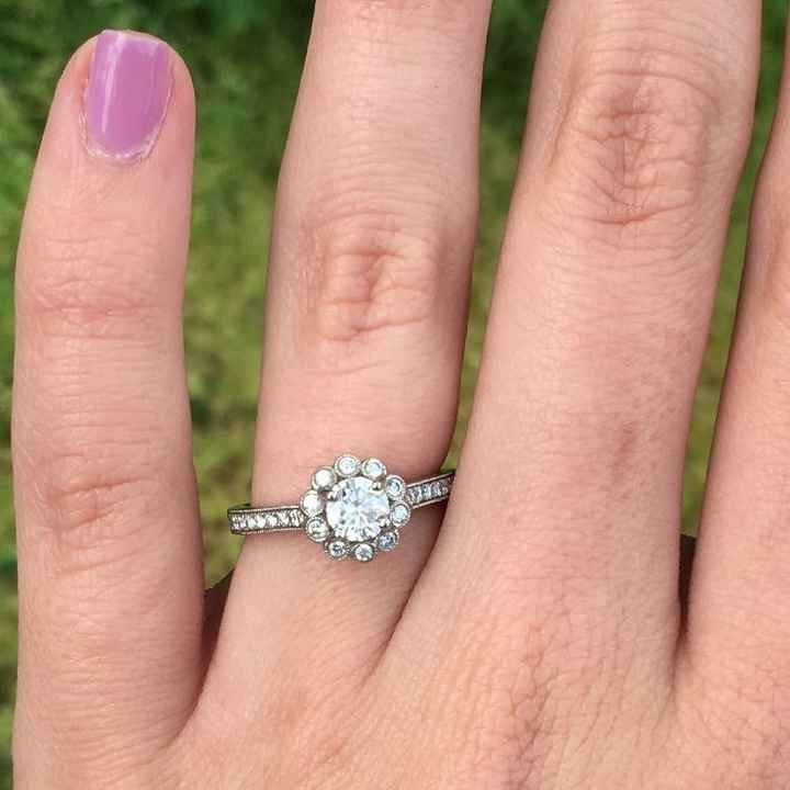 Tried to revive an old thread, but it wouldn't post...so Show me your nontraditional engagement ring