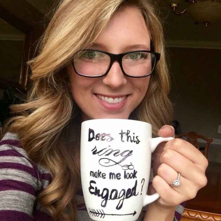 Shameless Mug/Engagement Ring Pics!