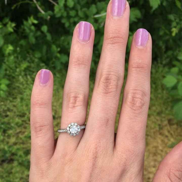 Anyone get crap for the size of their engagement ring?