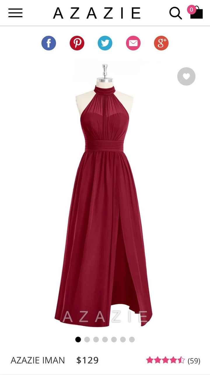 BM dress color opinions please!