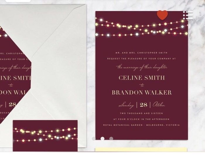 Printing wedding invites