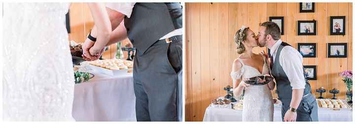 Cake cutting / dessert table peek