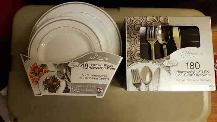 Paper plates at reception?