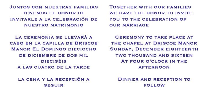 Dual Language Invitations ---Is this good?