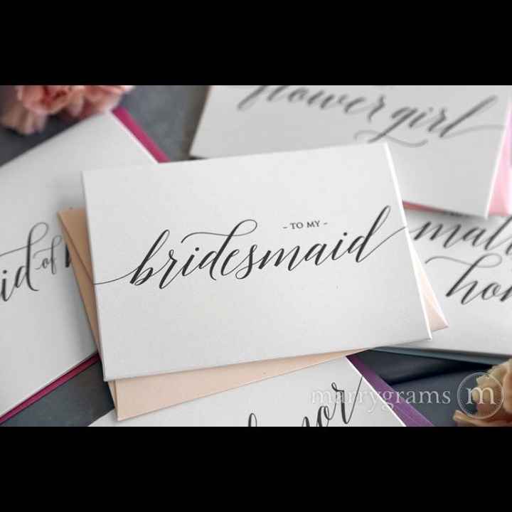 Bridesmaid gifts