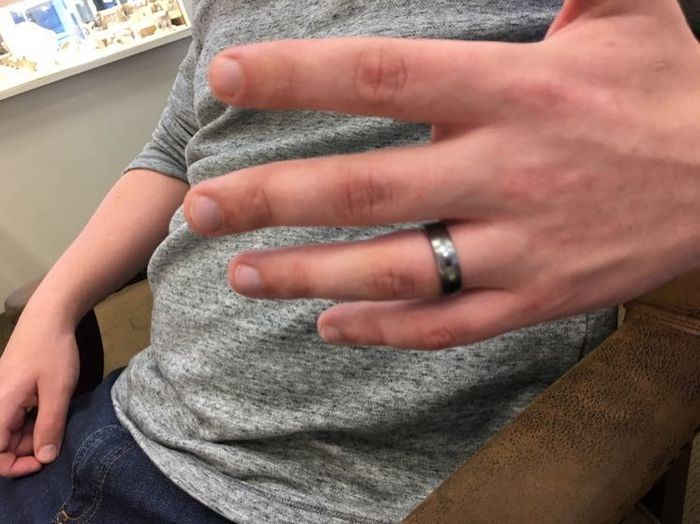 His ring is here!