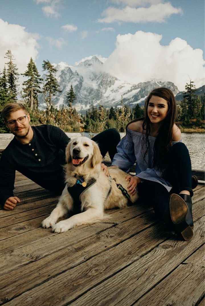 Are you including your pet in your engagement pictures? - 1