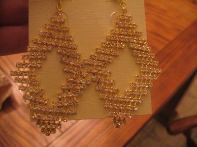 My earrings and ring I bought myself for Xmas! They're for the wedding!