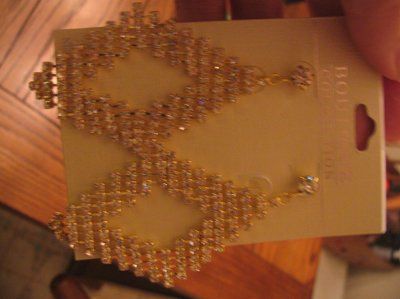 My earrings and ring I bought myself for Xmas! They're for the wedding!