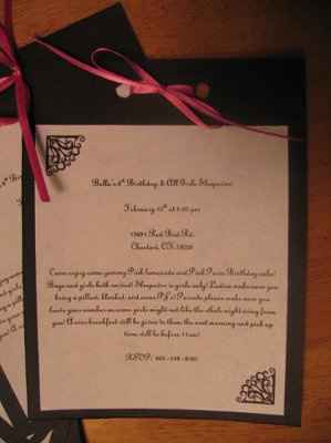 My super easy DIY party invites!