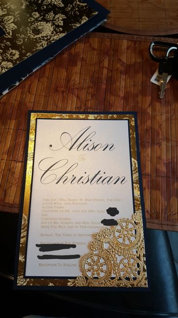 Let me see your invitations