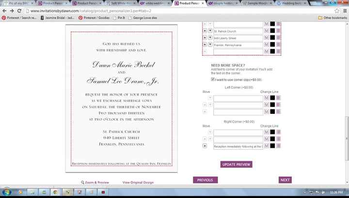 Pic of my INVITATIONS