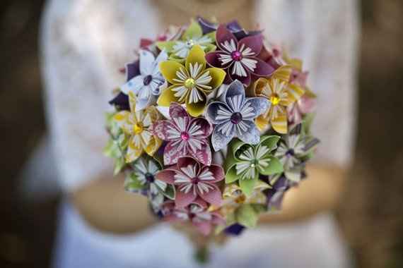 Paper flower bouquets...
