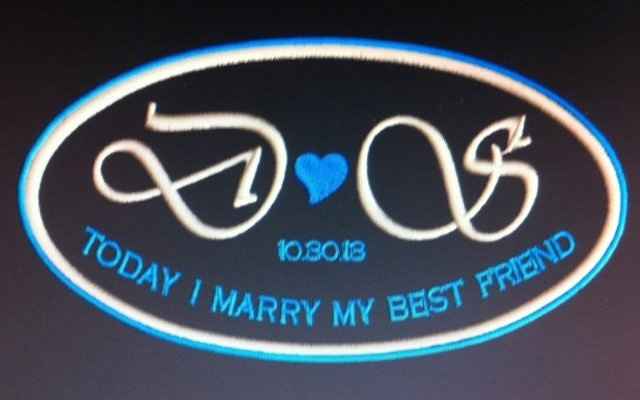 Label for the inside of my wedding dress - my something blue (pic)
