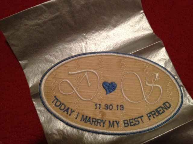 Wedding dress label arrived