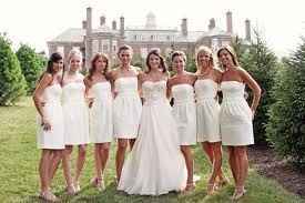 I don't want to be the only one wearing white.