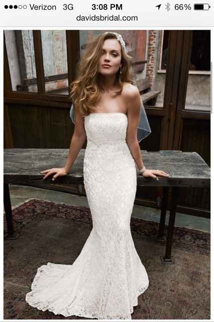 Show me you in your dress versus the model!