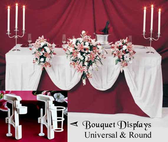 Bridal bouquets as headtable centerpiece?
