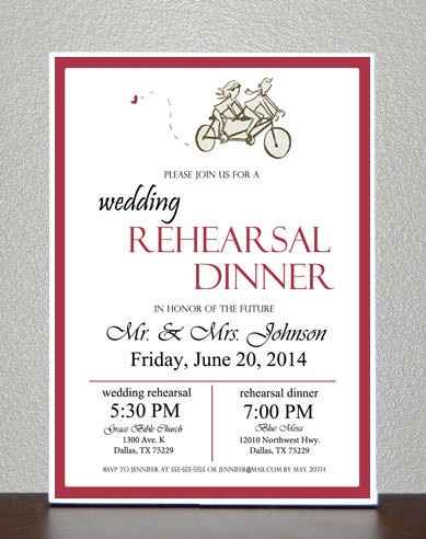 Rehearsal Invitations!!
