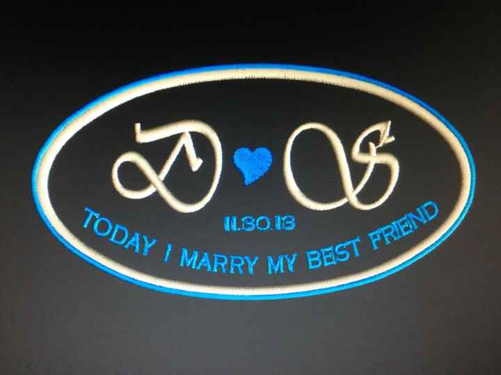 Label for the inside of my wedding dress - my something blue (pic)