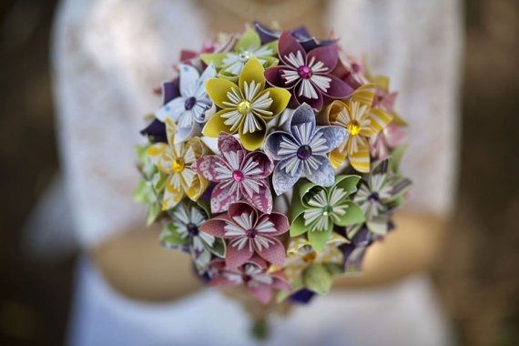 Paper flower bouquets...