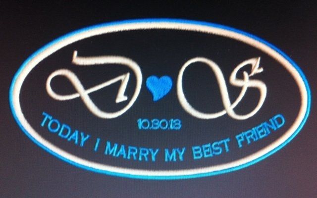 Label for the inside of my wedding dress - my something blue (pic)