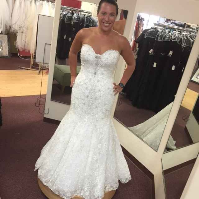 Show me your wedding dresses, and tell me where they are from,and the cost? :)