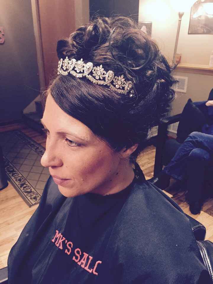 Tiaras, barrettes & flowers, oh my!