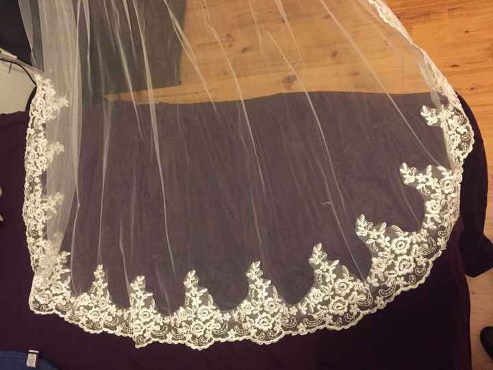 A beautiful gifted veil!
