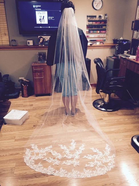 Show me your online purchased wedding veils