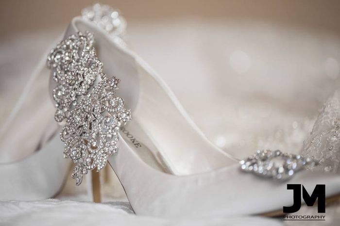 Wedding shoes: A hint of sparkle or big bling?