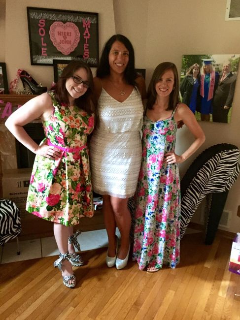 Back and Showered-- Head over heels theme!