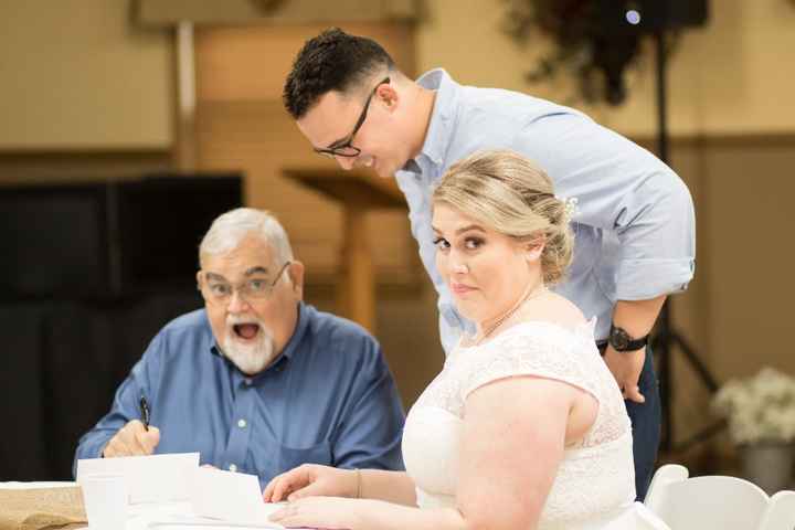 signing our lives away lol