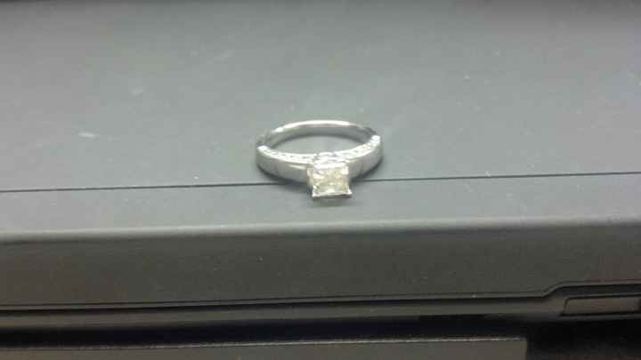 I'd love to see everyone's engagment rings.