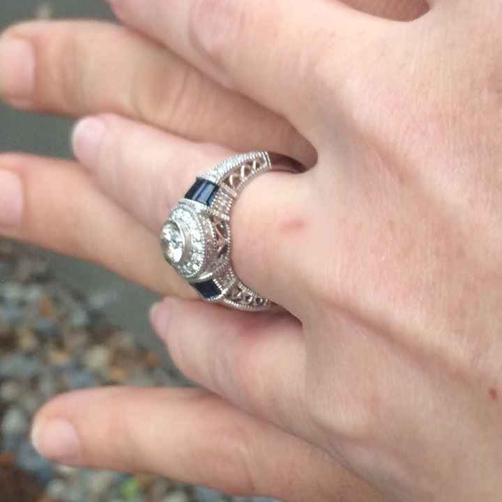 Rings with alt. Gemstone color and/or engravings?