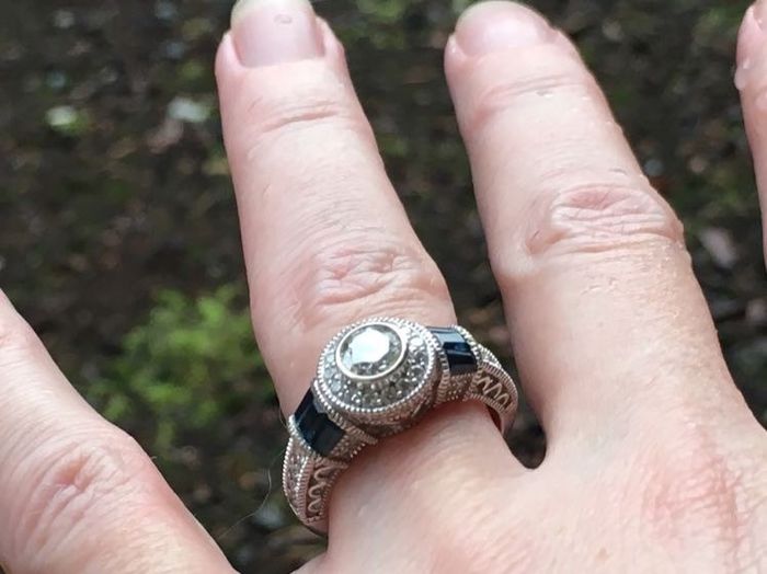 Tried to revive an old thread, but it wouldn't post...so Show me your nontraditional engagement ring