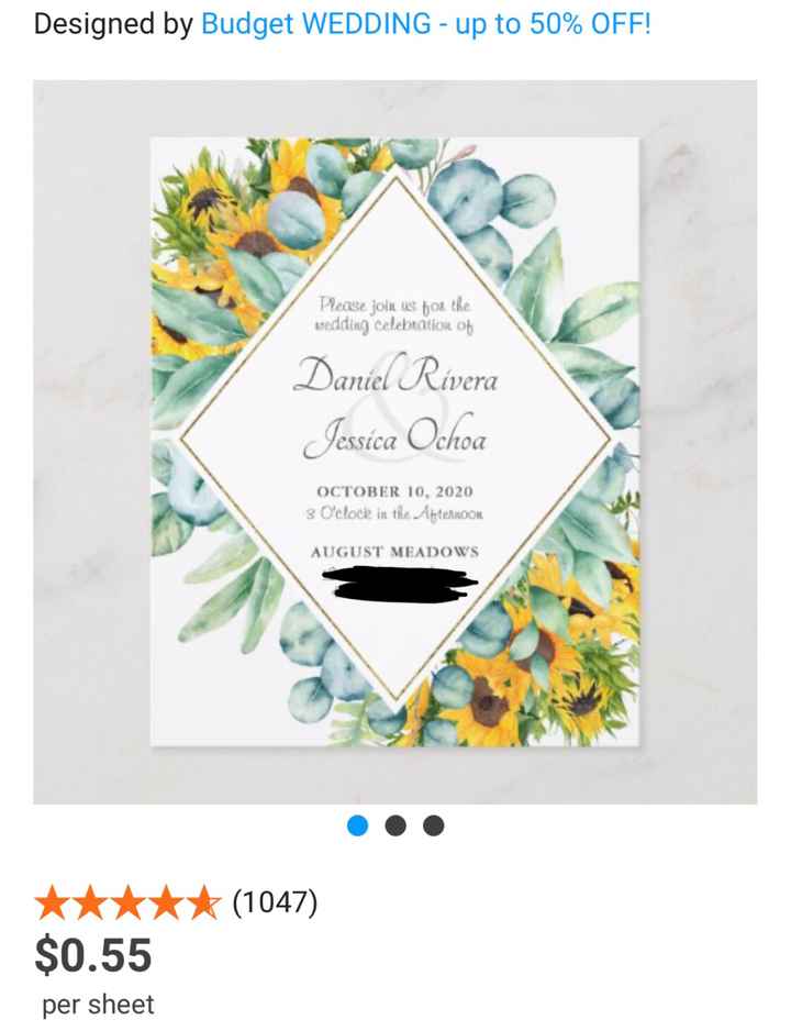 Invitations finally ordered!! - 1