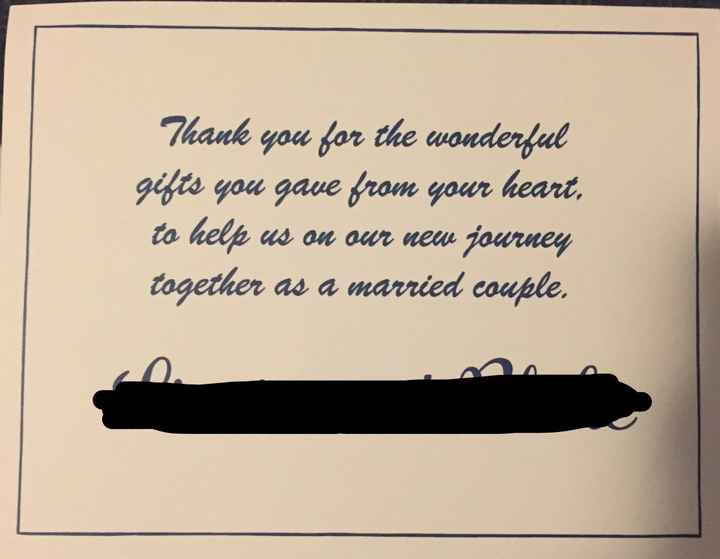 Thank You card etiquette