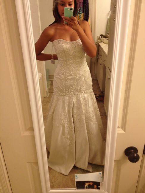 Not sure if I am 100% in love my dress....