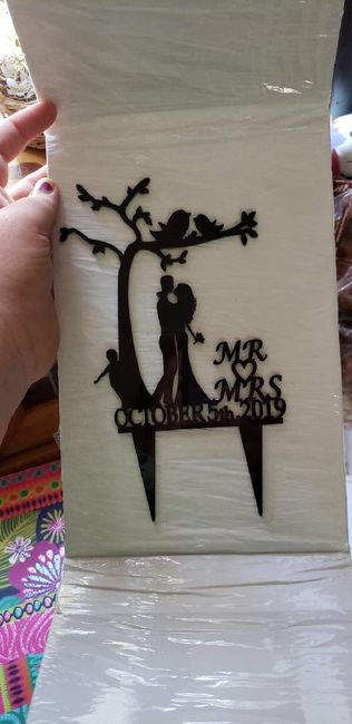 Just got our cake topper... - 1