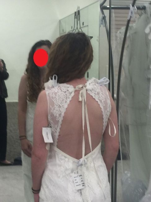 Back of the dress