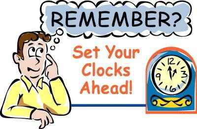 PSA NWR: Don't forget to Turn your clocks forward!