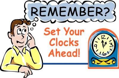 PSA NWR: Don't forget to Turn your clocks forward!