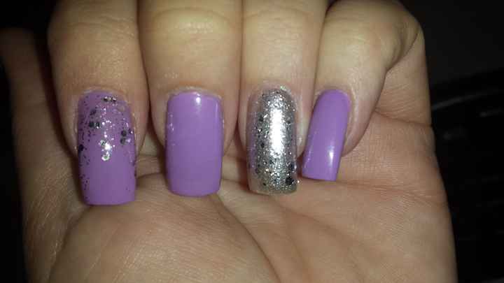 wedding day manicure color