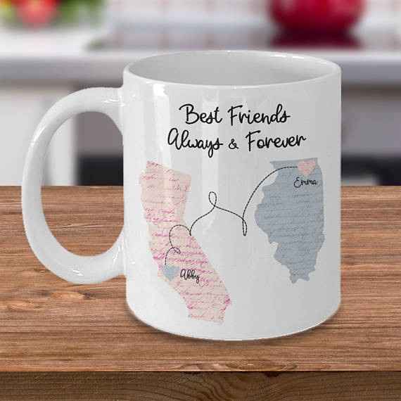 long distance friend mug