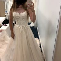 Blush Skirt Wedding Dress